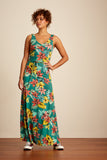 King Louie Anna maxi dress paraiso fir green 06918-260