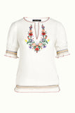 King Louie Lucy embroidery top coyote gardenia 06128079