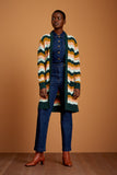 King Louie cardi oversized sandou para green 06483-306
