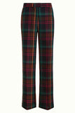 King Louie ethel pants larousse check peacock green 06626-206