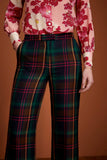 King Louie ethel pants larousse check peacock green 06626-206