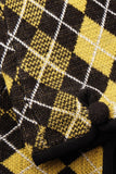King Louie glove aberdeen curry yellow 05412806: handschoen met zwart met gele ruit print
