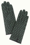 King Louie glove gluhwein black 05415001: handschoenen met bloemenprint 