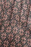 King Louie glove gluhwein pine green 05415200: handschoen met roze bloemenprint