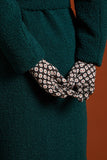 King Louie glove tate black 05417001: stretch handschoen van warme acryl