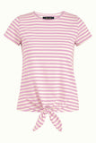 King Louie knot T-shirt chopito stripe Crocus Lilac 06826-515