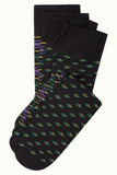 King Louie panty socks 2-pack romance black 07231-001