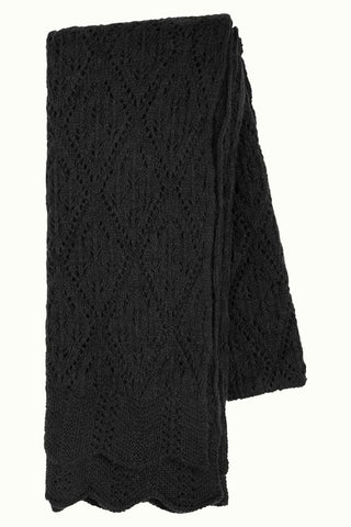 King Louie scarf Nola black 05833001: zwarte lange sjaal
