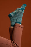 King Louie socks 2-pack aberdeen dragonfly green  05595300: sokken van vochtopnemend bamboe