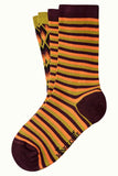 King Louie socks 2-pack candle chartreuse yellow 06551