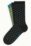 King Louie socks 2-pack castillo deep opal 07041-390