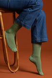 King Louie socks 2-pack conte cherise red 05598603: groene sokken 