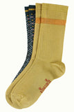 King Louie socks 2-pack conte pine green  05598200: 2 paar comfortabele zachte sokken