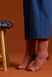 King Louie socks 2-pack globe curry yellow 05600806: comfortabele roze sokken