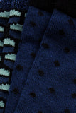King Louie socks 2-pack globe streeple blue 05600438: 2 paar blauwe sokken