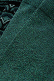King Louie socks 2-pack pose black 05602001: groene sok met glitters
