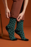 King Louie socks 2-pack pose black 05602001: sokken met print van vochtopnemend bamboe