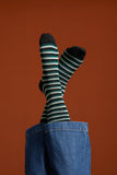 King Louie socks 2-pack roman stripe black 05607001: sok met streepprint