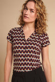 King Louie Patty Blouse Namaste Vivid Purple 05009504