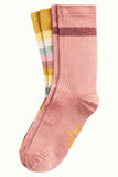King Louie Socks 2 Pack Campania Curry Yellow 05091806: fijne sokken gemaakt van zachte bamboe