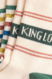 King Louie Socks 2 Pack KL Logo Cream 05094072: sokken gemaakt van zachte bamboe