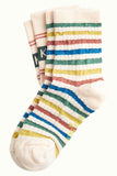 King Louie Socks 2 Pack KL Logo Cream 05094072: 2 paar sokken gemaakt van vochtopnemende bamboe