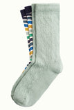 King Louie Socks 2 Pack Sassy Blue 05090413: sokken tot op de enkels