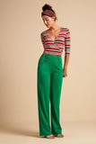 King Louie Wrap Top Poolside Stripe Chili Red 04890655