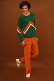 Lily Balou Mira colourblock jumper evergreen 12-MIR-12-MIL-KN