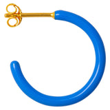 Lulu Copenhagen color hoops medium pair enamel blue LULU1064