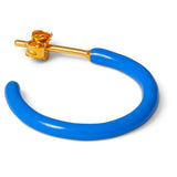 Lulu Copenhagen color hoops medium pair enamel blue LULU1064