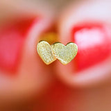 Lulu Copenhagen domino hearts 2 gold plated LULU1352