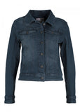 M.O.D. Suzy jeans jacket osman blue MOD-AU20-JJ002-2658: spijkerjasje met borstzakjes, een kraag en zijzakken met rits