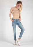 M.O.D. Suzy skinny fit dakota blue SP21-2012-3239: blauwe spijkerbroek met smalle pijpen