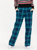 Blauwe broek met ruit | Mademoiselle YéYé one step beyond trousers tartan blue/green