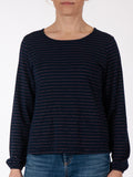 Mademoiselle YéYé step outside top stripes blue 12209B