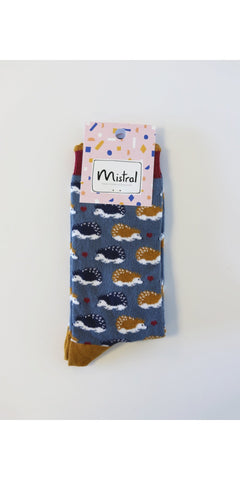 Mistral Lovely Hedgehog Socks Blue 