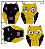 Nuukk Porcelain Stickers Owls