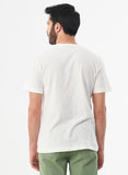 Wit t-shirt voor mannen | Organication pocket t-shirt white
