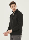 Organication men's full zip sweatshirt black 12655