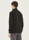 Organication men's full zip sweatshirt black 12655
