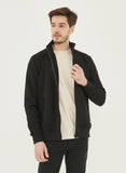 Organication men's full zip sweatshirt black 12655