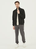 Organication men's full zip sweatshirt black 12655