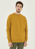 Organication men's sweatshirt tobacco MOR12659