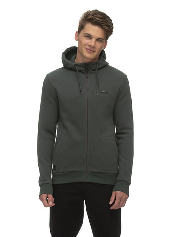 Ragwear sweatshirt nate zip dark green 2312-30015-5021