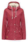Ragwear Jacket Marge red 2021-60040-4000: warme rode winterjas met capuchon en handige zakken