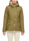 Groene gevoerde jas | Ragwear jacket Marge light olive