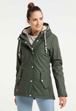 Ragwear jacket Marge olive 2021600405031: groene winterjas met capuchon met trekkoord