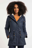 Ragwear jackets monadis rainy navy 2021-60042-2028: blauwe jas met handige zakken