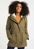 Ragwear jackets monadis rainy olive 2021-60042-5031: Winterjas met capuchon met trekkoord